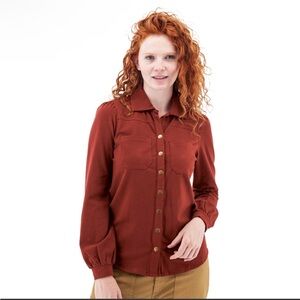 Aventura M NWOT Shirt snap front shacket